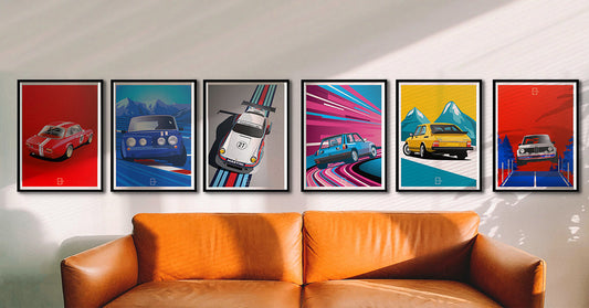 🏁 5 affiches automobiles iconiques pour sublimer votre déco murale